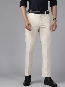 Blackberrys Men Mid-Rise Slim Fit Formal Trousers