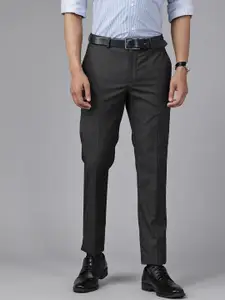 Blackberrys Men Mid-Rise Slim Fit Formal Trousers