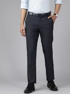 Blackberrys Men Mid-Rise Slim Fit Formal Trousers