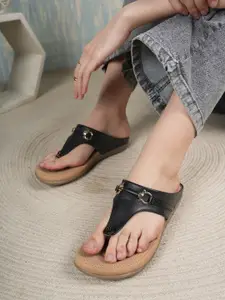 CORSICA Women Open Toe Flats with Buckles