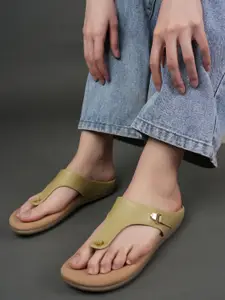 CORSICA Women Open Toe Flats with Buckles