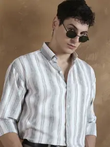 DENNISON Men Comfort Striped Casual Shirt