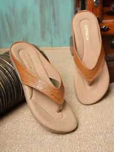 CORSICA Women TPR Open Toe Flats Laser Cuts