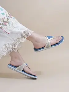 Shoetopia Women Colourblocked Open Toe Flats