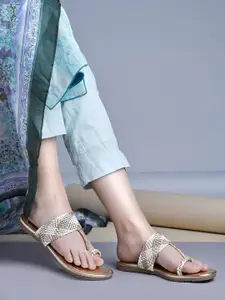 Shoetopia Women One Toe Flats