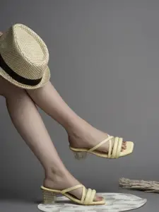 Creattoes Women Open Toe Block Heel Sandals