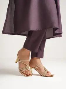 JM Looks Women Radiance Slim Heel trappy Mid Stiletto Sandals for Glamorous Evenings