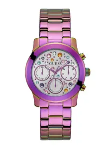 GUESS Women Bracelet Style Straps Analogue Multi Function Watch - GW0559L3