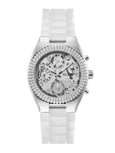 GUESS Women Trend Jelly Embellished Analogue Watch - GW0773L1