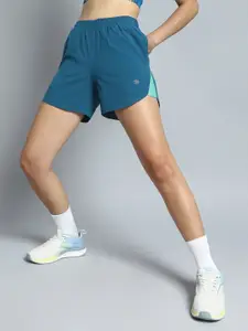 CULT Women Teal Run Forward Shorts