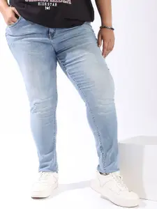 Freeform by High Star Women Comfort Skinny Fit High-Rise Light Streachable Fade Jeans