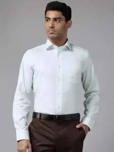 Blackberrys Cotton Slim Fit Printed Formal Shirt