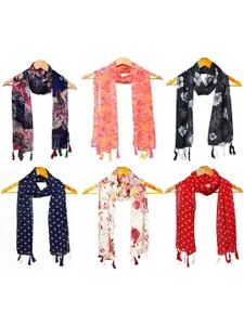 StoleVilla Women Pack of 6 Printed Scarf