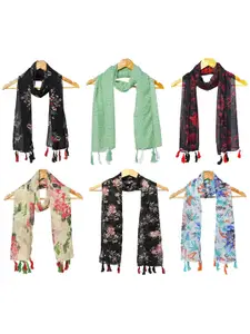 StoleVilla Women Pack of 6 Printed Scarf