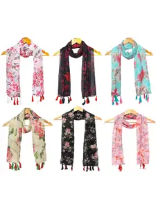 StoleVilla Women Pack Of 6 Printed Scarf