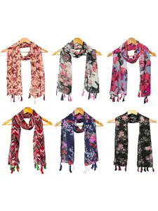 StoleVilla Women Pack of 6 Printed Scarf