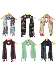 StoleVilla Women  Pack of 6 Printed Scarf