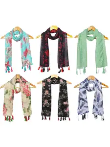 StoleVilla Women Pack of 6 Printed Scarf