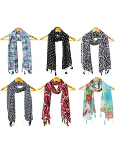 StoleVilla Women Pack pf 6 Printed Scarf