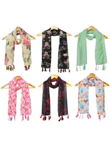 StoleVilla Women Pack Of 6 Printed Scarf