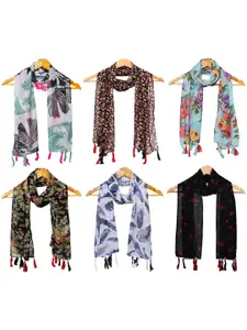 StoleVilla Women Pack of 6 Printed Scarf