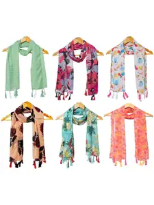 StoleVilla Women Pack of 6 Printed Scarf
