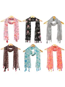 StoleVilla Women  Pack of 6 Printed Scarf