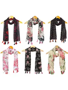 StoleVilla Women Pack of 6 Printed Scarf