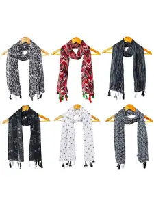 StoleVilla Women Pack Of 6 Printed Scarf