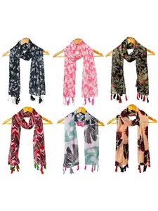 StoleVilla Women Pack of 6 Printed Scarf