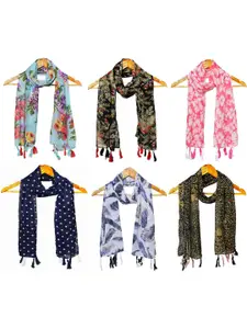StoleVilla Women Pack of 6 Printed Scarf