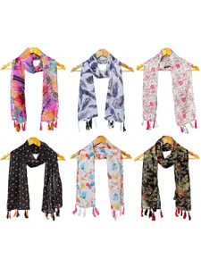 StoleVilla Women Pack of 6 Printed Scarf