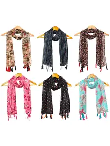 StoleVilla Women Pack of 6 Printed Scarf