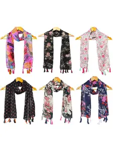 StoleVilla Women Pack of 6 Printed Scarf