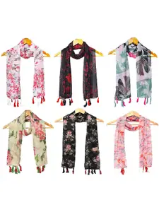 StoleVilla Women Pack of 6 Printed Scarf