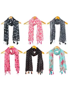 StoleVilla Women Pack Of 6 Printed Scarf