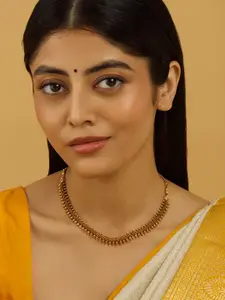 Kushal's Fashion Jewellery Gold-Plated Antique Necklace