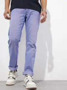 The Roadster Lifestyle Co. Men Slim Fit Mid-Rise Heavy Fade Stretchable Jeans