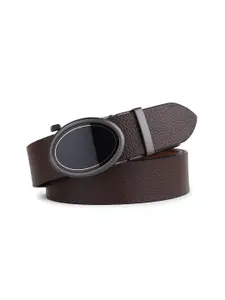 LOOPA Men Textured Leather Formal Belt