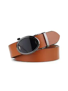 LOOPA Men Textured Leather Formal Belt