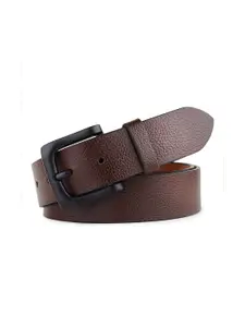 LOOPA Men Textured Leather Formal Belt