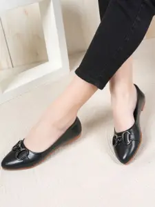 DressBerry Women Western - Embellished Slip-On Pointed Toe Mules Flats