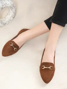 DressBerry Women Mules with Buckles Flats