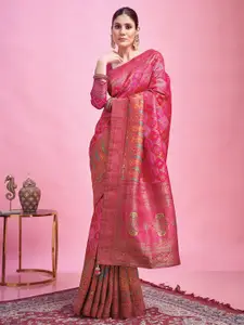Anouk Ethnic Motifs Zari Banarasi Saree