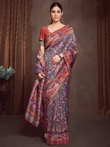Anouk Ethnic Motifs Zari Banarasi Saree