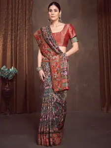 Anouk Ethnic Motifs Zari Banarasi Saree