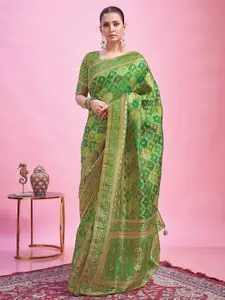 Anouk Floral Zari Banarasi Saree