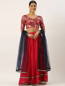 Ethnovog Ready to Wear Lehenga & Unstitched Blouse With Dupatta