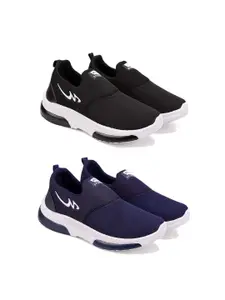 PENNEN Men Pack Of 2 Running Non-Marking Shoes