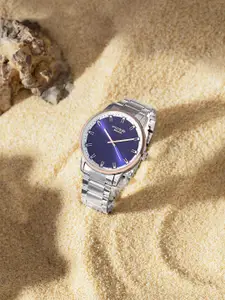 Sonata Poze Men Brass Dial & Stainless Steel Bracelet Style Straps Analogue Watch SP70057KM02